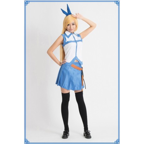 Fairy Tail Lucy Cosplay Kostüme schöne blaue Rock