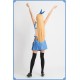 Fairy Tail Lucy Cosplay Kostüme schöne blaue Rock