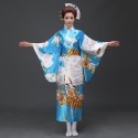 japanische trationelle lange florale kimonos Damen Bühnenoutfit Cosplay Kostüm Shop