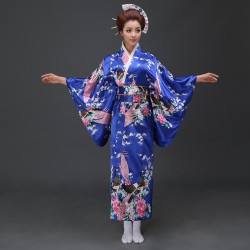 japanische trationelle lange florale furisode kimonos mit obi Bühnenoutfit Cosplay Kostüm Shop