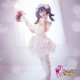 LoveLive！Idol school Nico Yazawa Hochzeit Prinzessin weiß Süß Kawaii Kostüm riddler Cosplay Anime