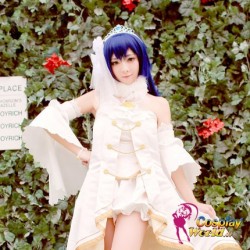 LoveLive！Idol school Umi Sonoda Hochzeit Prinzessin weiß Süß Kawaii Kostüm riddler Cosplay Anime