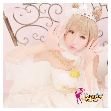 LoveLive！Idol school Minami Kotori Hochzeit Prinzessin weiß Süß Kawaii Kostüm riddler Cosplay Anime