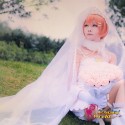 LoveLive！Idol school Rin Hoshizora Hochzeit Prinzessin weiß Süß Kawaii Kostüm riddler Cosplay Anime