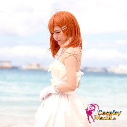 LoveLive！Idol school Honoka Kousaka Hochzeit Prinzessin weiß Süß Kawaii Kostüm riddler Cosplay Anime