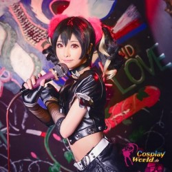 LoveLive！Idol school Nico Yazawa Rock Leistungskleidung Süß Kawaii Kostüm Cosplay Anime