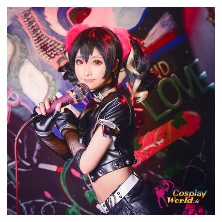 LoveLive！Idol school Nico Yazawa Rock Leistungskleidung Süß Kawaii Kostüm Cosplay Anime