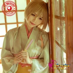 GINTAMA okita mitsuba Kostüm Kimono Bademantel Kleidung Cosplay Anime