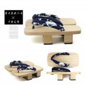 Japanische Geta weiß hölzern Schuhe zweizähnigen Holzschuh Clogs Zori Tabi Orakelknochen Kimono Herren Cosplay Geta