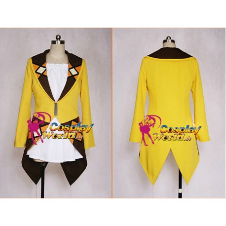 Black Bullet Enju Aihara bequemen orangenen Hoddie und weißes Kleid Cosplay Kostüm online kaufen