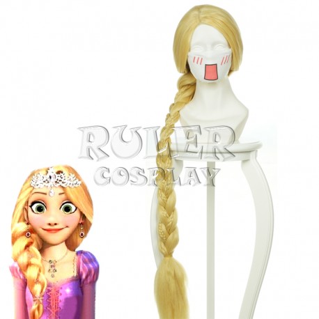 Tangled Rapunzel Disney gold Cosplay Perücke