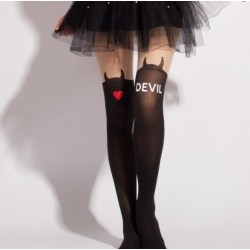 japanisches Tattoo Tights Strumpfhose strümpfe mit Sexy Devil Motiven