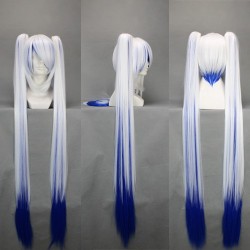vocaloid miku 120 cm schneeweisse blaue cosplay perucke 
