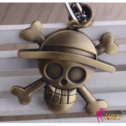 One Piece Cosplay Accessoire Schädel skull personalisierte Anhänger Halskette 2er Set