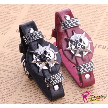 anime manga bleach cosplay accessories personalized punk style bracelet 