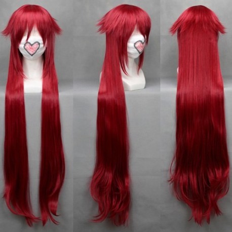 black butler grell sutcliff red cosplay wig 
