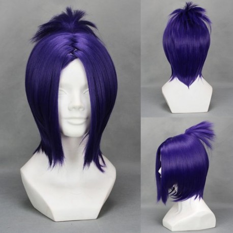 hitman reborn vongola chrome dokuro purple cosplay wig 