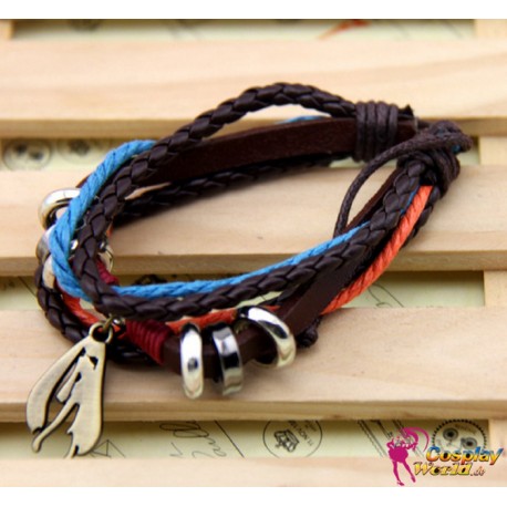 vocaloid cosplay accessories personalized leather bracelet 