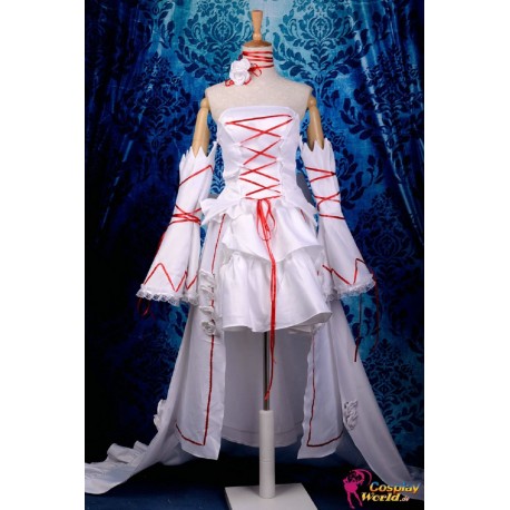anime manga pandora hearts alice cosplay kostume deluxe weisses kleid 