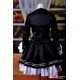 VOCALOID Project Diva F Secret Police Miku Cosplay Kostüme elegant schwarze Kleid