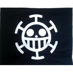 Wandfahne, Zimmerfahne, One Piece Trafalgar Law Flagge, Anime Flagge Flag 