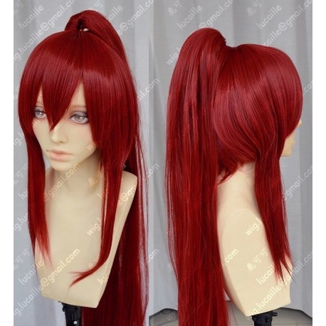 Lucaille® Fairy Tail Cosplay Perücke Elza·Scarlet rote Perücke