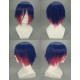 panty and stocking with garterbelt stocking dark bluered cosplay wig 