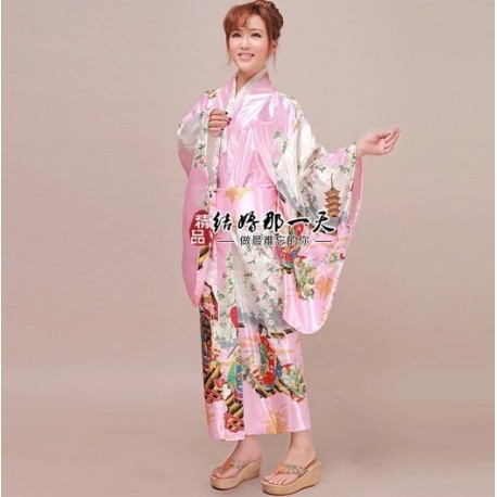 Kimono Yukata Furisode Geisha Morgenmantel Bademantel