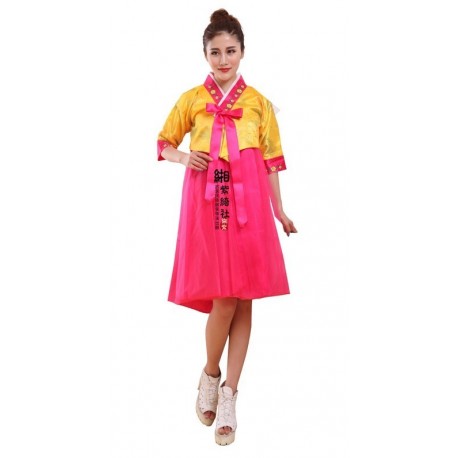 Koreanische Tracht Hanbok Korea Kleidung kurzes Kleid