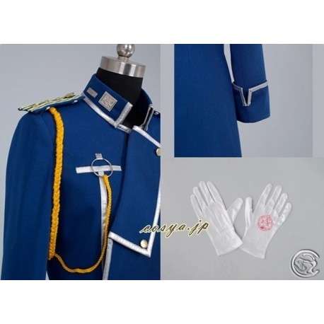Fullmetal Alchemist Cosplay Kostüm Roy·Mustang Kostüme Militärische Uniformen