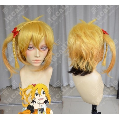 Lucaille® Kagerou Project Cosplay Perücke MOMO blonde Anime Perücke