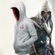 Assassin's Creed 3 Connor Kenway Hoodie Cosplay Kostüme, Jacke