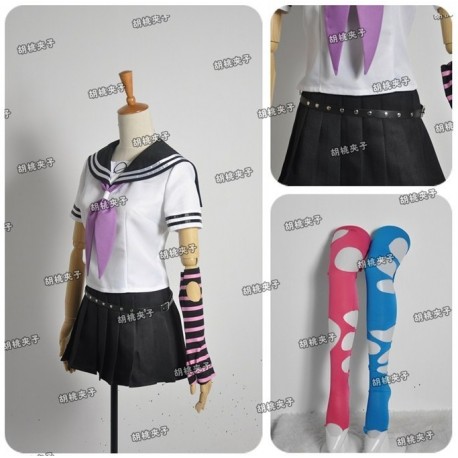 Danganronpa 2 Mioda Ibuki Cosplay Kostüme Schule Uniform auf Maß