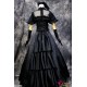 Vocaloid Hatsune Miku Lolita Cosplay elegantes schwarzes Kleid Cosplay Kostüme