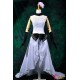 Vocaloid Megurine Ruka elegantes weißes langes Kleid Cosplay Kostüm