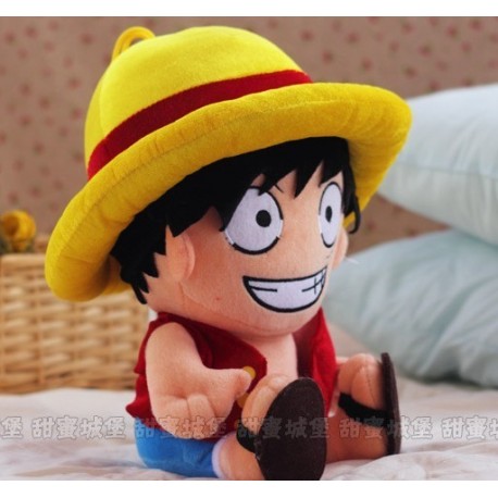 One Piece Monkey D Luffy Plüsch Puppe ANIME Stofftier 35 cm