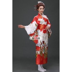 Kimono Yukata Furisode Geisha Morgenmantel Bademantel